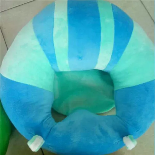 Новое современное детское опорное сиденье, обеденный стул, диван, безопасная хлопковая плюшевая подушка для автомобильного сиденья, подушка для детского гнезда, плюшевая игрушка - Цвет: Синий