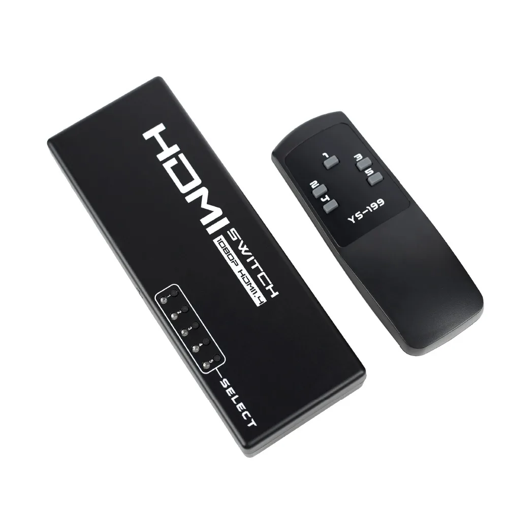 Ys199 Высокое качество Прочный в Применение 5 Порты и разъёмы HDMI 1080 P видео