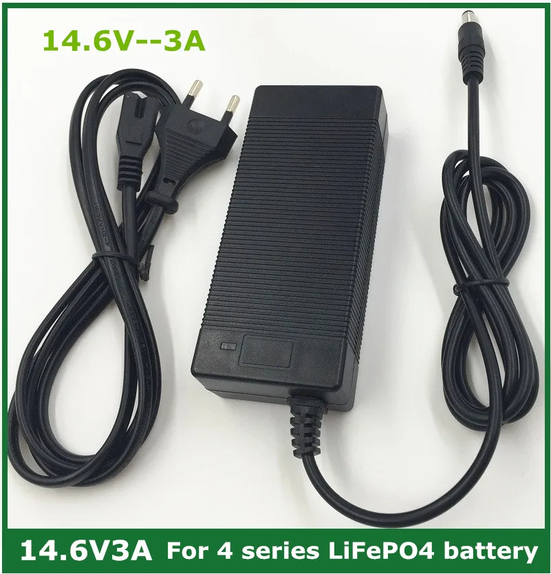 Зарядное устройство LiFePO4, 14,6 В, 3 А, серия 4, 12 В, 3 А, Lifepo4, зарядное устройство, 14,4 В, батарея, умное зарядное устройство для 4S, 12 В, LiFePO4