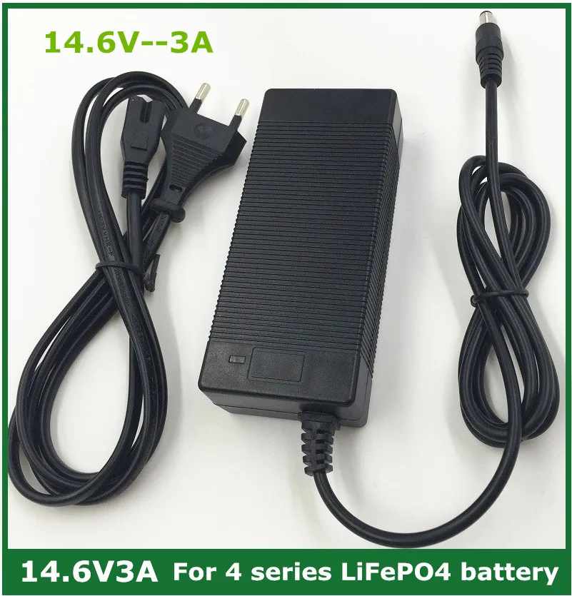 Cena 14.6 V 3A LiFePO4 ładowarka 4 serii 12 V 3A Lifepo4 baterii ładowarka 14.4 V baterii inteligentna ładowarka dla 4S 12 V LiFePO4 baterii