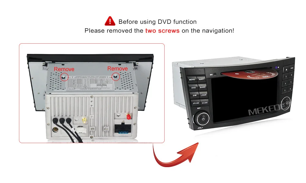 MEKEDE Два Din Автомобильный мультимедийный плеер Android 9,1 dvd-плеер для Mercedes/Benz/E-Class/W211/E300/CLK/W209/CLS/W219 gps радио