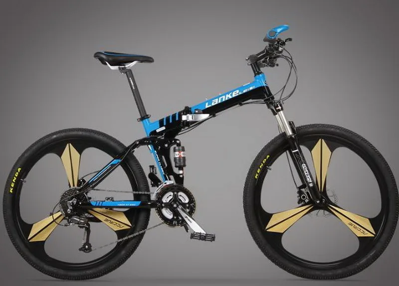 Cheap tb250902-1/Folding bike/26 inch 24/27 speed/oil brake one round folding mountain bike/men and women models/Positioning flywheel 23