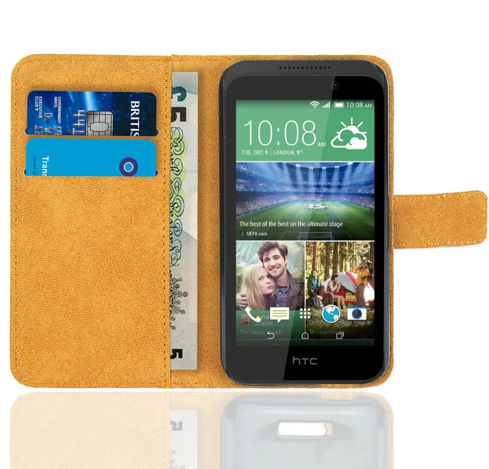 Чехол для HTC Desire 320 кошелек с узором кожаный чехол подставкой/чехол