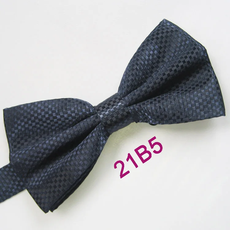 Одноцветное Цвет сетки Плед шашки бабочкой Tuxedo Adult Боути Бабочка мода Bowties Регулируемая унисекс галстук-бабочку Предварительно связали - Цвет: Dark Navy 21B5