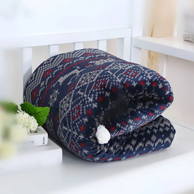 

Lamb+flannel British Fleece Blanket Throw Sofa/Knee/Air Conditioning Blanket On The Beds Soft Supple Double Layer Thickening Bed