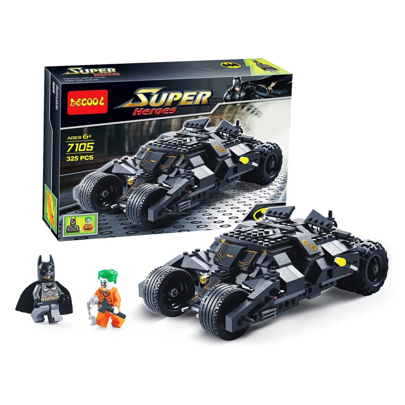 

325Pcs Super Heroe Batman Race Truck Car Model Technic Building Block SetS DIY Toys Compatible With Batman Gift