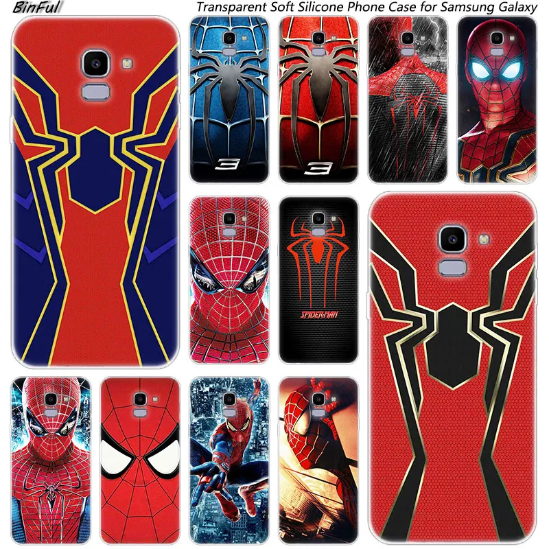 

Hot Marvel Spider man Soft Silicone Phone Case For Samsung Galaxy J8 J6 J4 2018 J2 Core J5 J6 J7 Prime J3 2016 2017 EU J4 Plus