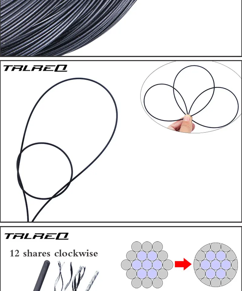 TRLREQ 2 шт. тефлон Shift тормоза кабельной линии MTB дорожный нержавеющая сталь спереди задний ТОРМОЗ СДВИГАТЕЛЬ Внутренний провод переключатель линия