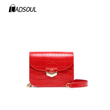

LADSOUL Women Messenger Bags High Quality Cross Body Bag Cow Leather Mini Female Chain Shoulder Bag Bolsas Feminina CD5540/h