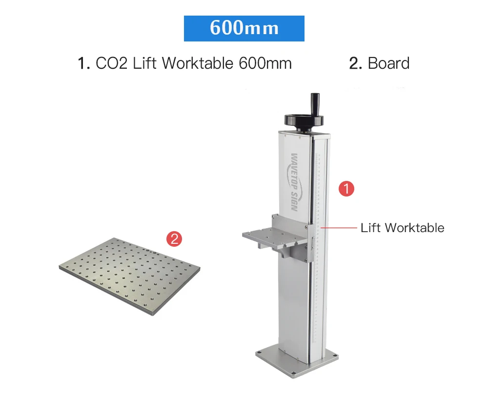WaveTopSign CO2 лазерный маркировщик путь+ лифт Wortable+ пластина использовать для CO2 лазер/волоконный станок для лазерной гравировки