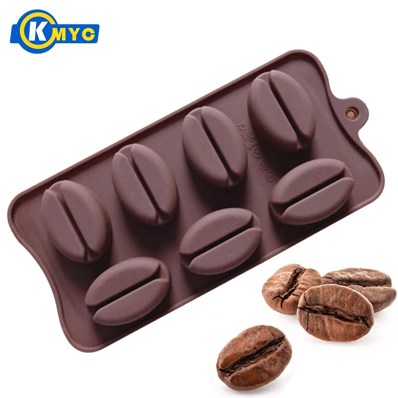 

KMYC Coffee Bean 3D Silicone Cake Mold Fondant Cake Decorating Tools DIY Soap Jelly Chocolate Mould Cookie Cutter Baking Sheet
