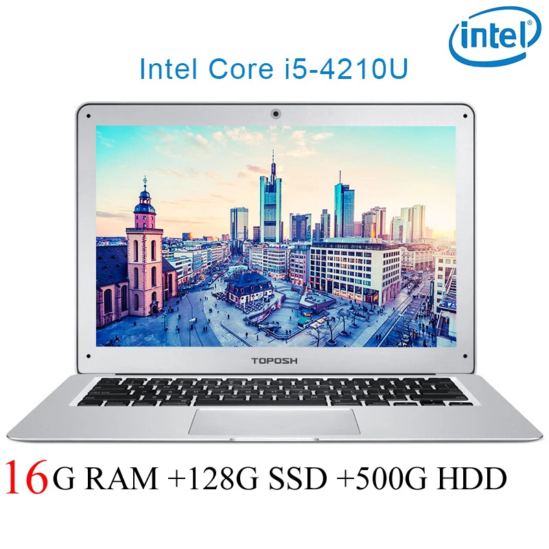 

P7-07 16G RAM 128G SSD 500G HDD i5 4210U 14" Untral-thin notebook Gaming laptop desktop computer
