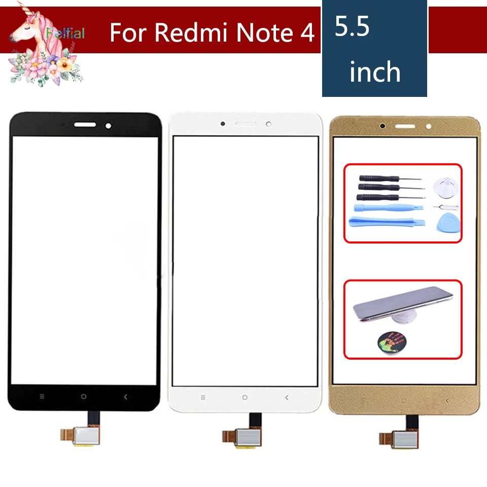 Оригинальный Для Xiaomi Redmi Note 4 сенсорный экран дигитайзер для Сенсорная панель
