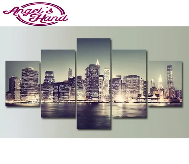 

5d DIY Diamond Painting Urban Landscape Beautiful Night View Cross Stitch Diamond Embroidery Crystal Diamond Mosaic Needlework