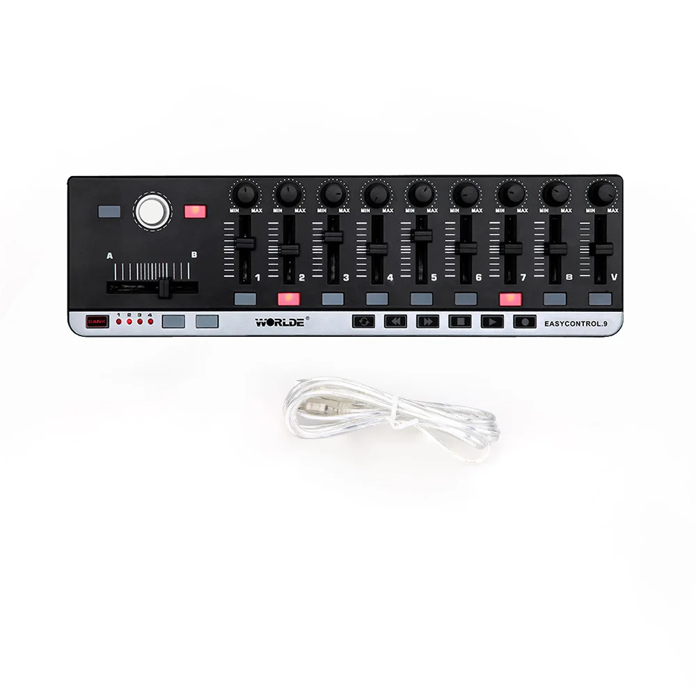 World Easy control. 9 портативный мини-usb 9 тонкий-Line control MIDI control ler