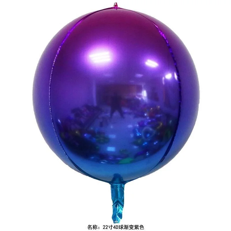 

20pcs 22inch Gradient Color 4D Disco Helium Balloon Birthday Wedding Party Decoration Balloon Photo Props Kids Toys Baby Shower
