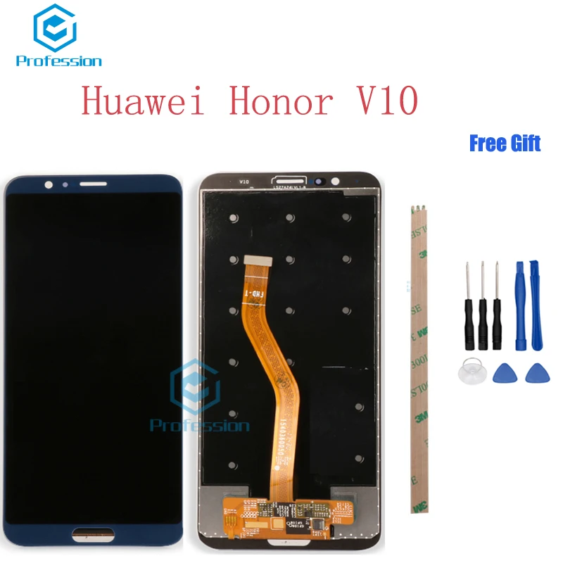5 99 &quotдля huawei Honor V10 BKL-AL20 ЖК-дисплей Дисплей и Сенсорный экран Экран планшета