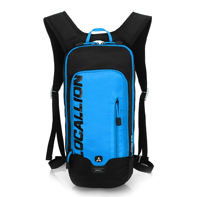 LOCALLION 10л гидратационный велосипедный рюкзак+ 1Л ТПУ сумка для воды, водонепроницаемая велосипедная сумка для скалолазания, походная сумка Mochilas для мужчин и женщин - Цвет: Blue
