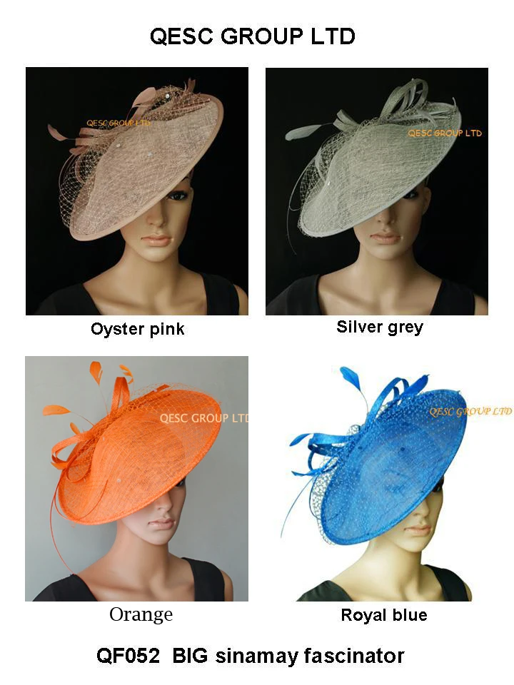 

Wholesale NEW Attractive multiple color Sinamay fascinator hats women's hat kentucky derby ,wedding party .FREE SHIPPING.