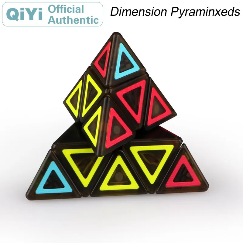 

QiYi Dimension Pyramid Magic Cube Pyraminxeds Cubo Magico Professional Neo Speed Cube Puzzle Antistress Fidget Toys For Children