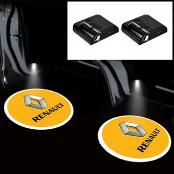 

2pcs For Renault Logan Megane Safrane Sandero Laguna Koleos Kangoo Duster Fluence Led Car Door Welcome Light Projecto Logo Laser