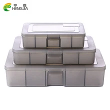 HENGJIA 5 Сетка серый пластик коробка для рыболовных приманок отсек Pesca карп рыболовные аксессуары