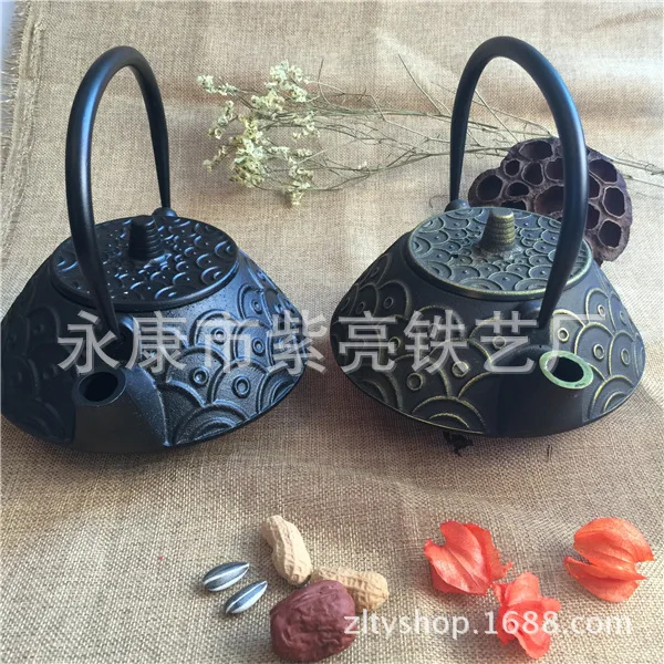 

Health pig iron pot cast iron teapot teapot health 800ml fish pot