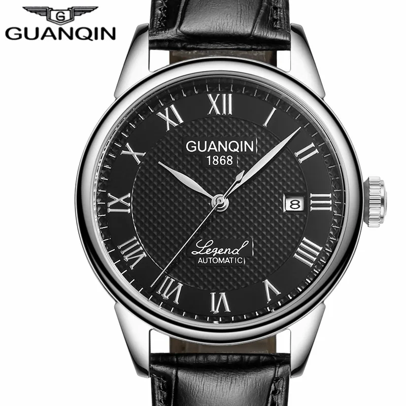 Relogio Masculino GUANQIN 2018 механические Автоматические Бизнес Мужские часы Топ Бренд