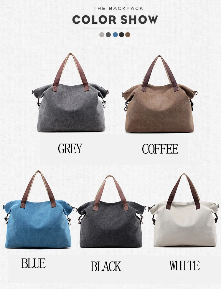 Fashion Canvas Women s Bag Large Capacity Commuter New Shoulder Bag 