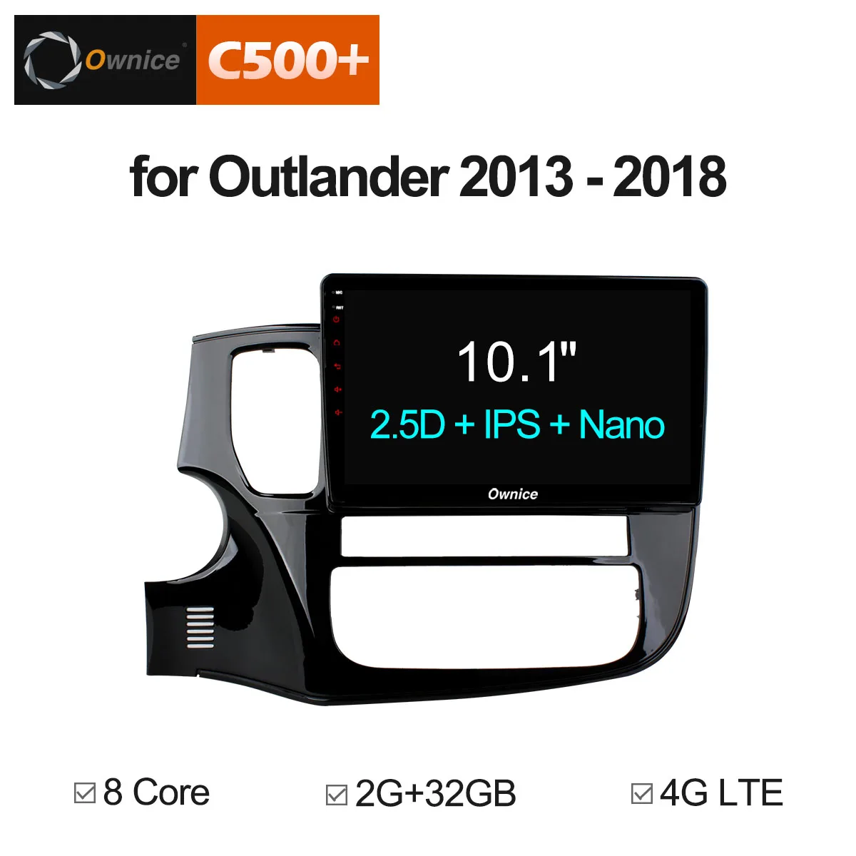 Ownice C500 + G10 Android 8 1 Octa Ядро для MITSUBISHI OUTLANDER 2013 2014-2018 автомобильный DVD плеер gps аудио 2.5D