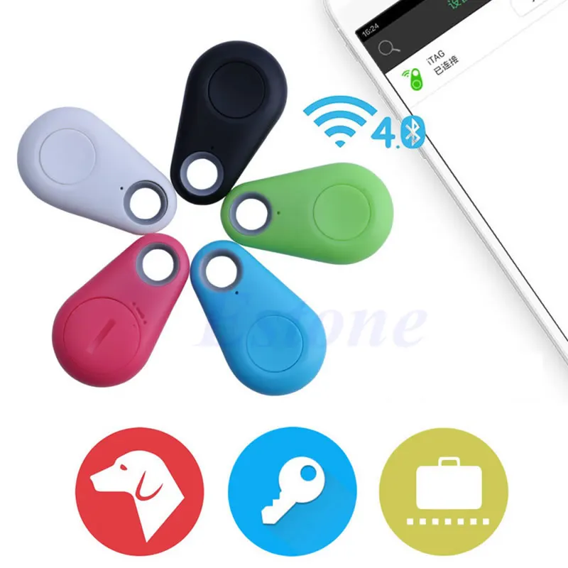  Mini Smart Bluetooth Tracer Hunde GPS Tracker Anti-Verloren Locator Tag Alarm für Brieftasche Schlü