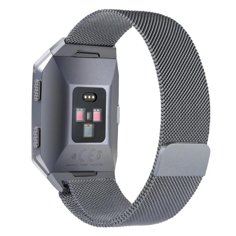 Bemorcabo Нержавеющая сталь сетки Milanese Loop Магнитный замок заменить Для мужчин t ремень аксессуары для Fitbit ионной Смарт-часы Для женщин Для