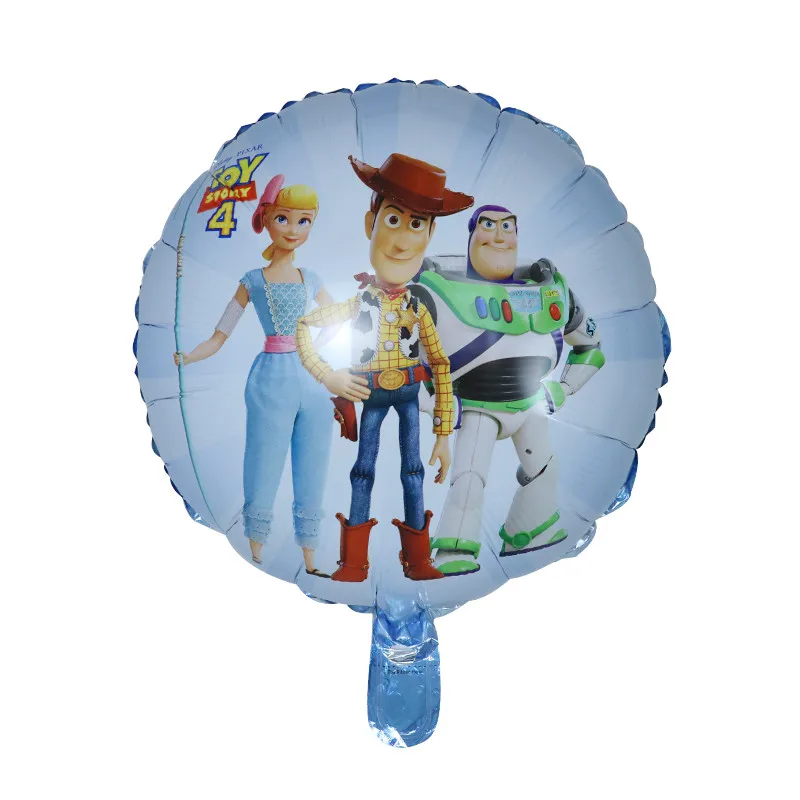 5pcs Toy Buzz Lightyear Story Balloons Cartoon Foil Helium 30 Inch Number Blue Balloons Happy Birthday Balloons Kids Toys Ball - Цвет: Фиолетовый