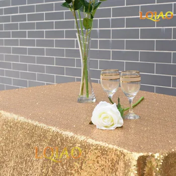 

Customize-5pcs gold 240x240cm tablecloth
