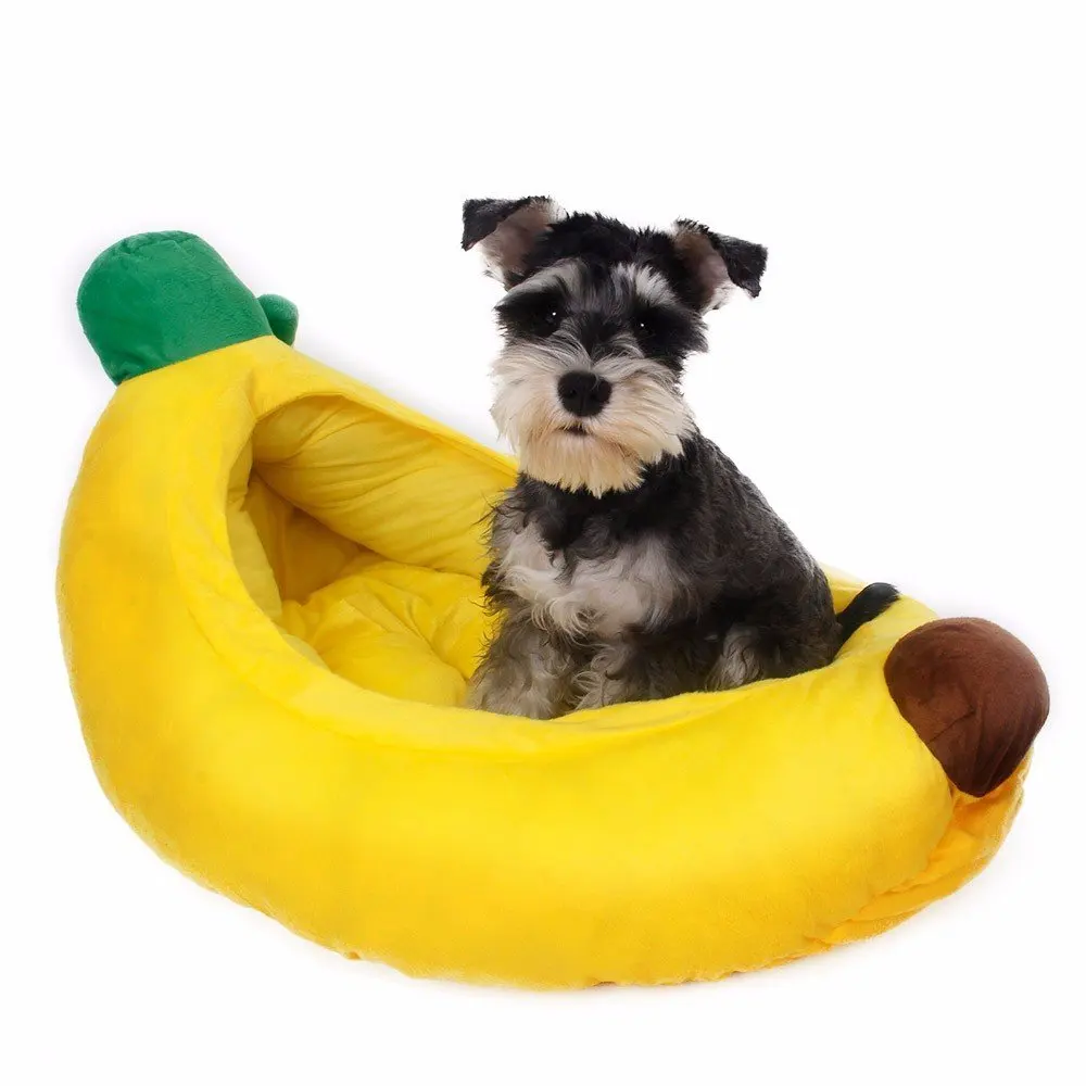 Buy Banana Cotton Soft Warm Sleep Dog Beds For Medium