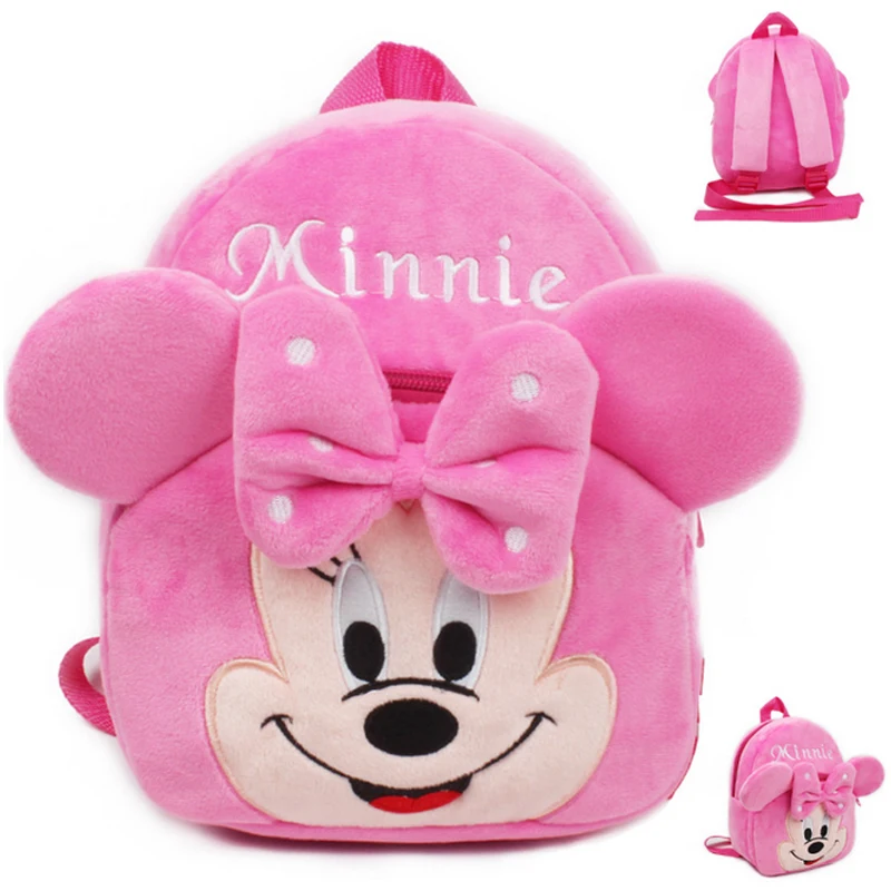 

Cute cartoon kids plush school bag kindergarten Children's gifts backpack soft toy Baby kids student bags lovely Minnie