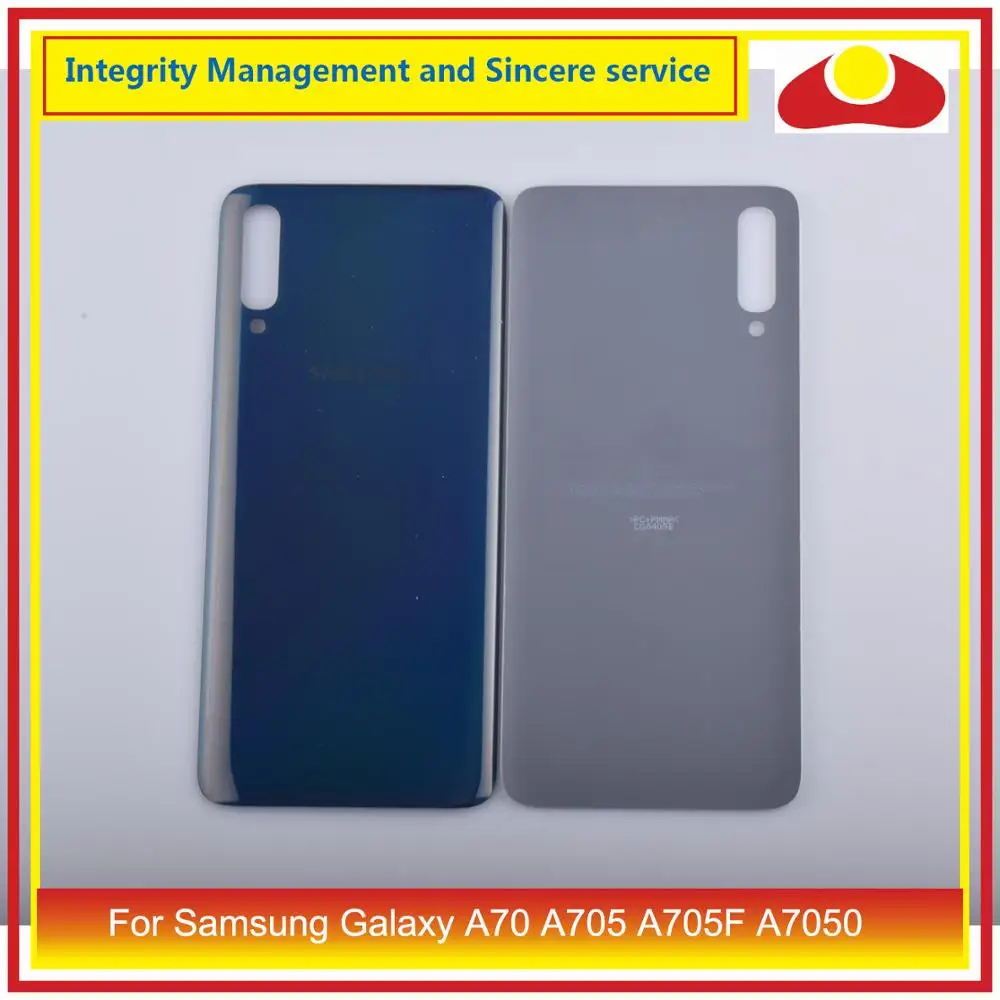 10 шт./лот для samsung Galaxy A70 A705 SM-A705F SM-A7050 Корпус Батарея двери заднее стекло крышка чехол корпуса шасси A70