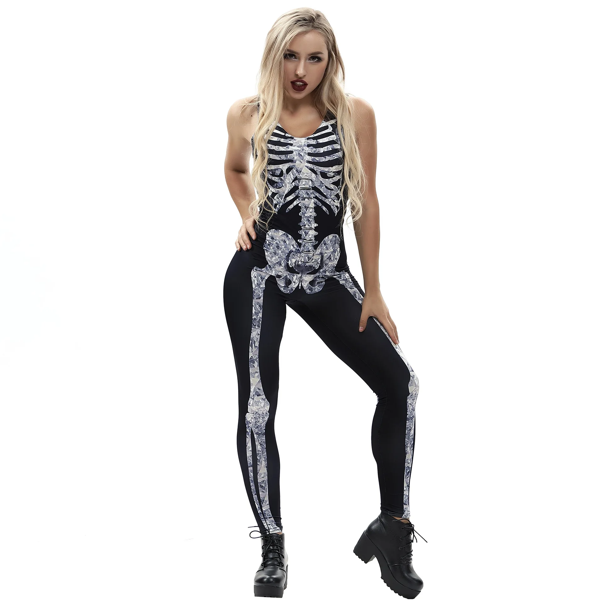 2018 Halloween cosplay new women's jumpsuit Slim tight size casual wear