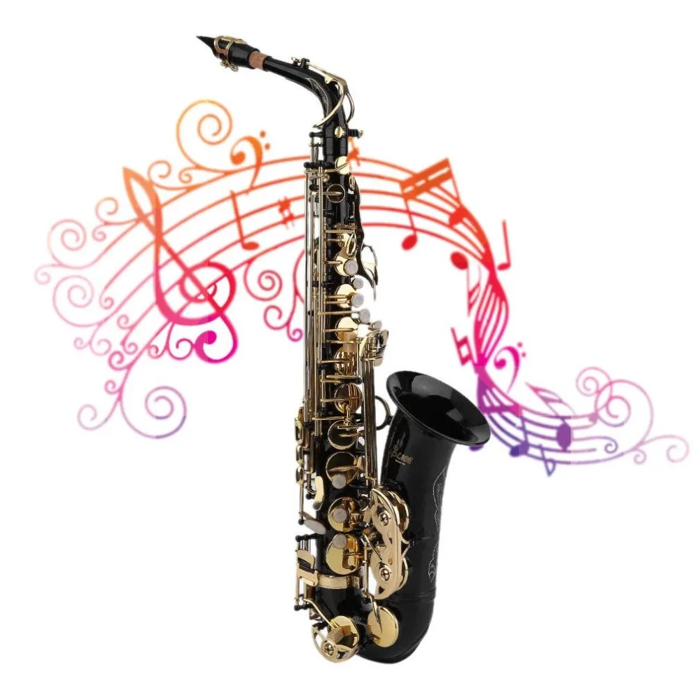 

Alto Saxophone Sax Electrophoresis Technology Midrange Sax with Hard Case Professional Musical Instruments