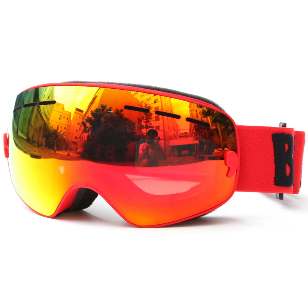 Детские лыжные очки UV400 Анти-туман двухслойная Лыжная маска очки сноуборд катание на коньках ветрозащитные солнцезащитные очки лыжные очки - Цвет: Color 4