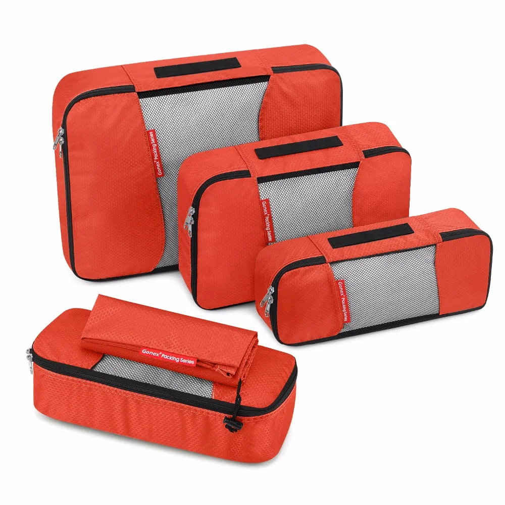 Gonex 5pcs/Set Luggage Suitcase Travel Organizer Hanging Ziplock