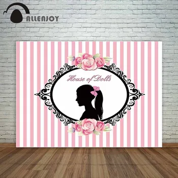 

Allenjoy camera Wall-papers backgrounds stripe pink flowers pretty girl leaves mirror for photo studio for photography children