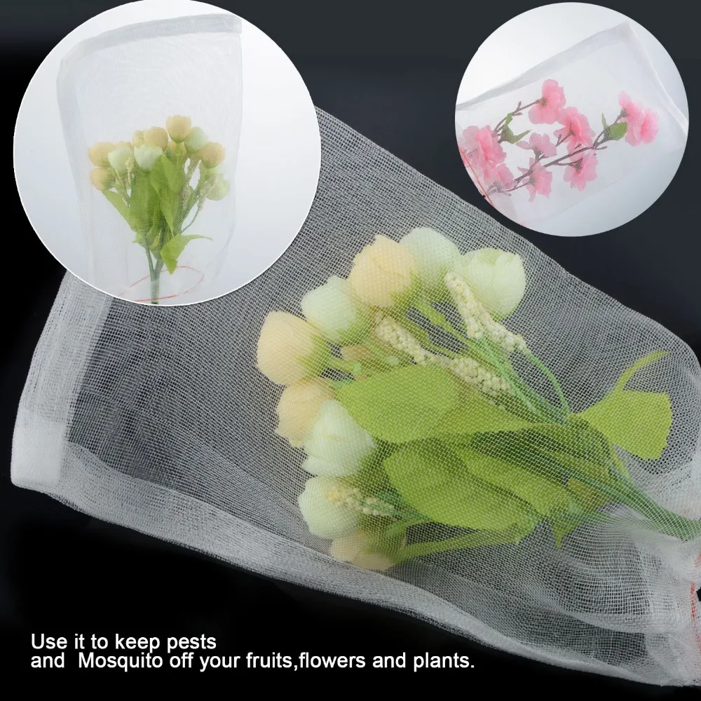 

100Pcs Plants Insect Repellent Grow Bag Fruits Flowers Keep Away from Insect Mosquito Bug Bird Care Support Cover Protect Bags