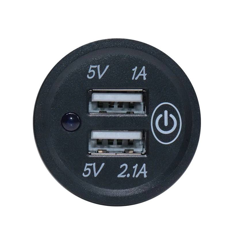 5V 2.1A 12 24V двойное Usb Автомобильное зарядное устройство Универсальный адаптер