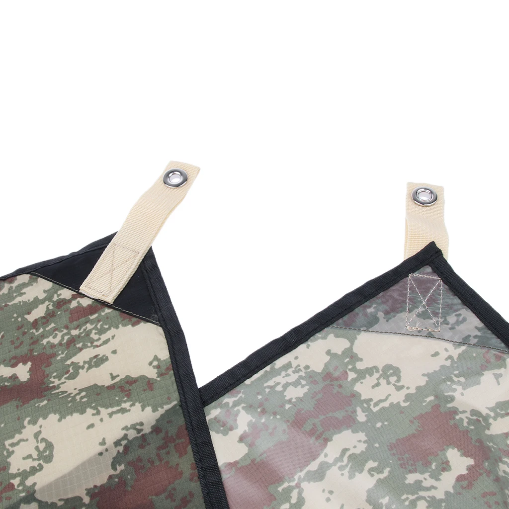 Heavy Duty Waterproof Truck Camouflage Tarp with Grommets, UV Resistant, Outdoor Tarpaulin Cover for Boat, Camping, Tent