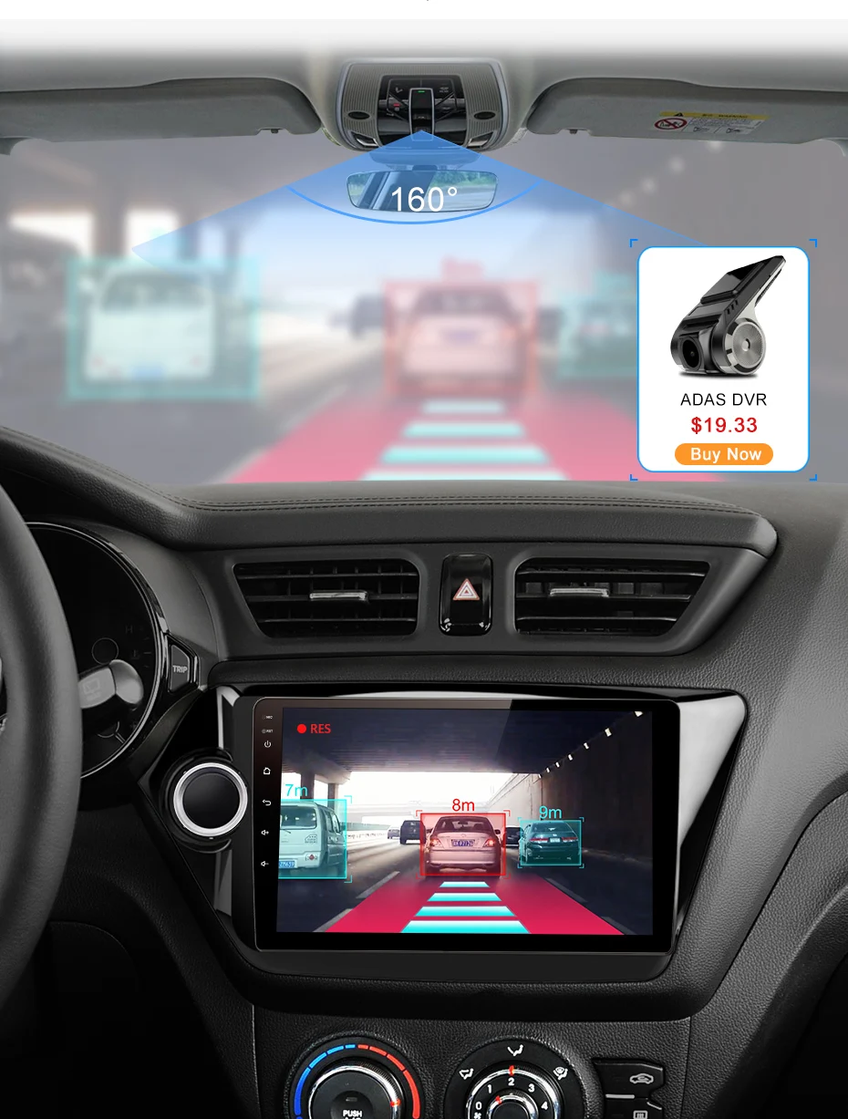 Junsun 2G+ 32G Android 8,1 для kia rio 2010 2011 2012 2013 Авто 2 din автомагнитола стерео плеер Bluetooth gps навигация