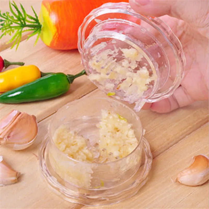 

Helpful Dexterous Garlic Crusher Grater Plastic Box Twist Peeler Mincer Press Kitchen Tool Ginger 1pcs Random Color