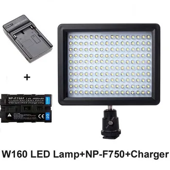 

WanSen W160 LED Video Camera Light Lamp DV with 5200mAh NP-F750 battery + Charger set For Canon Nikon Pentax Camcorder