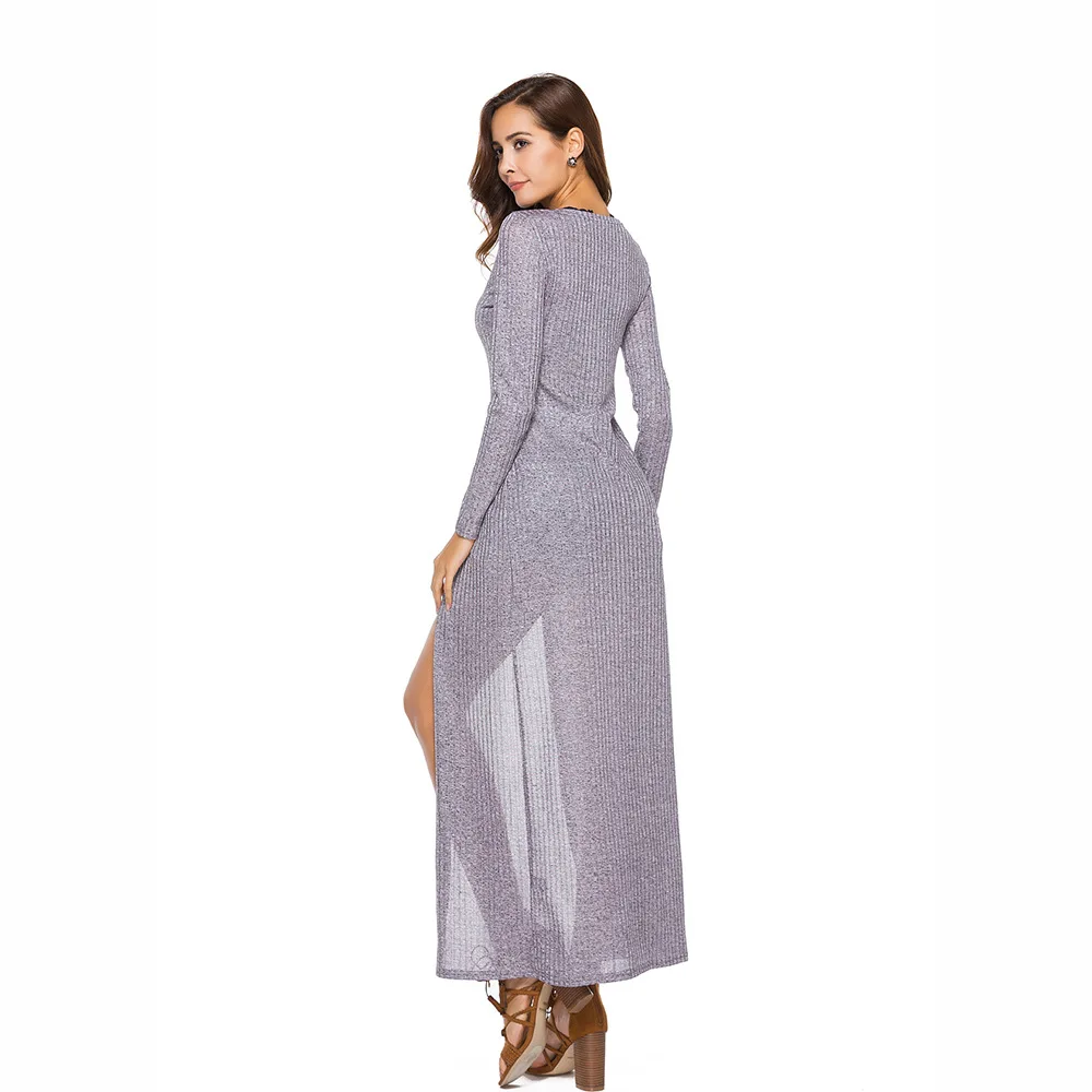 Hodisytian Spring Women Long Knitted Sweater Thin Full Sleeve Blouse Chic Cotton Cardigan Maxi Dress Solid Female Sueter Mujer Hodisytian Spring Women Long Knitted Sweater Thin Full Sleeve Blouse Chic Cotton Cardigan Maxi Dress Solid Female Sueter Mujer