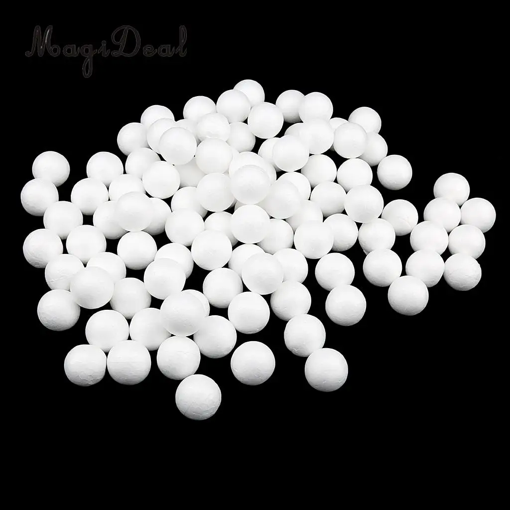 300x Modelling Polystyrene Styrofoam Foam Ball White Craft Balls DIY Kids Gifts Crafts Christmas Party Decoration 20mm 25mm 27mm